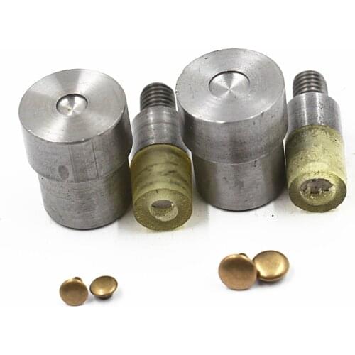 6/8/10mm Metal Rivets Mold Die.Hand Press Mold. Leather Craft Belt Wallet Fasteners.Double Cap Sewing Punk Bag Belt Rivet Nozzle