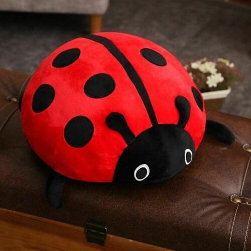 Hot Ladybug Plush Toy Pillow Cushion Sofa Decoration Doll Home Decoration Birthday Gift Plush Ladybug