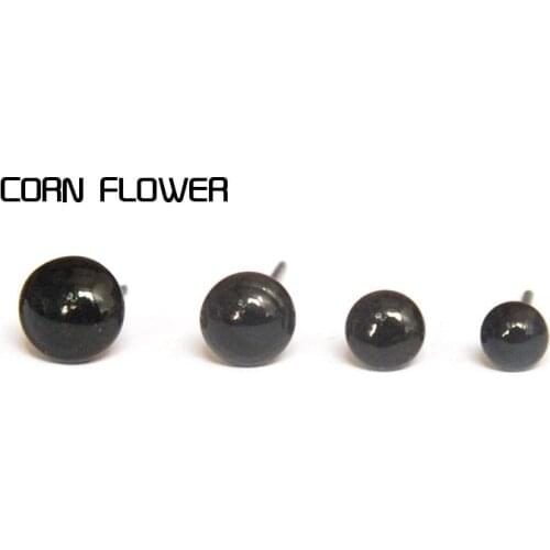 Hot sale 100pcs/set Black Glass Eyes 3-12mm Needle Felting Teddy Bears Dolls Animals Black Eyes Dolls Accessories