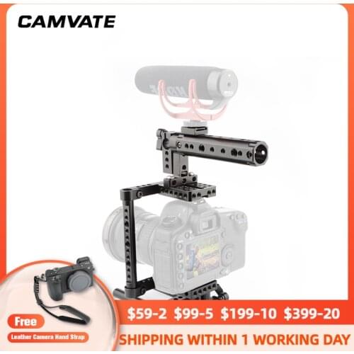 CAMVATE Camera Cage Rig For Canon70D,50D,7D Mark11,5D Mark11,5D Mark111,Nikon D7000,D7100,D7200,Sony A99,a58,a7,a711,GH4,GH3,GH2