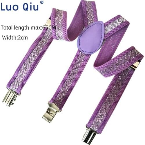 Fashion Adjustable Girls Clip-on Y-Back Braces Baby Kids Boys Children Suspenders Braces