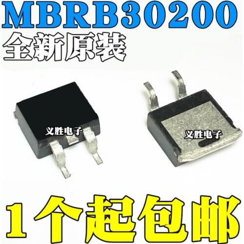 New and original Schottky diode MBRB30200CT TO-263 30A200V B30200G MBRB30200 Schottky diode, a new original, rectifier