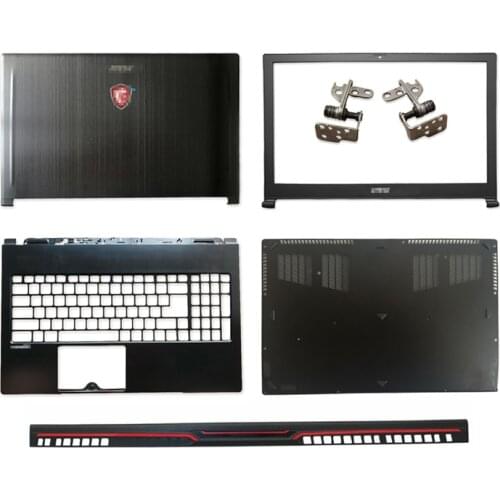 NEW LCD Back Cover/Front Bezel/Palmrest/Bottom Case/Hinge Cover For MSI GS63 GS63VR MS-16K1 MS-16K2 Series Laptop Top Cover