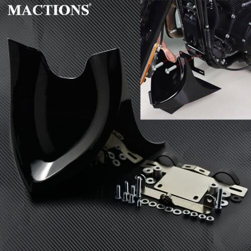 Motorcycle Chin Lower Front Spoiler Air Dam Fairing Cover For Harley Sportster 48 883 1200 Touring FLHX Dyna Softail Fatboy
