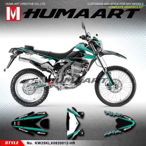 HUMAART Custom Stickers for KLX 250 S D-Tracker X Final Edition 2008 2009 2010 2011 2012 2013 2014 2015 2016 to 2020