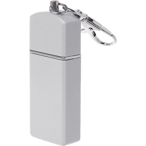 Portable Mini Pocket Ashtray Windproof Cases Key-chain Outdoor Smoking Accessory