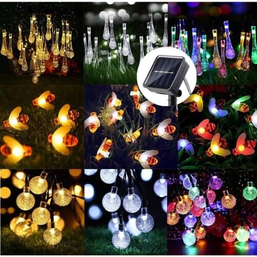 Christmas Solar Led Fairy String Light Christmas Light for Home Outdoor Garden Tree DIY Decor Navidad Garland Wedding Decoration