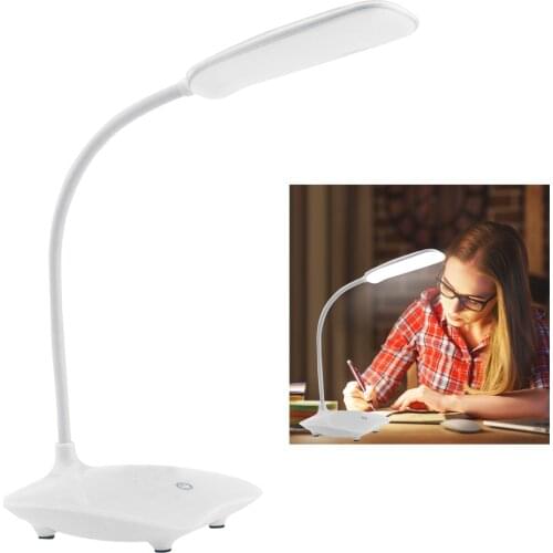 Foldable Dimmable Touch Desk Lamp LED Eye Protection Light DC 5V USB Powered Table Light 6500K Portable Night Lamp