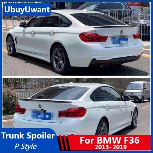 UBUYUWANT P Style Rear Trunk Spoiler For BMW F36 4Doors 420i 425i 428i 2013-2019 ABS / Carbon Fiber Car Lip Spoiler Tail Wing
