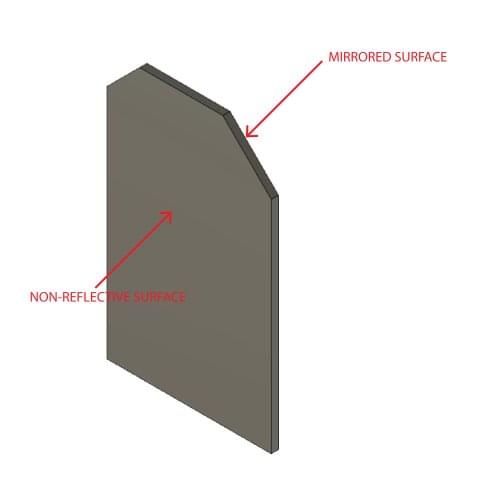 5pcs Transmission Transflective Glass T:R=10:90 and 5pcs T:R=20:80 Telephoto Beamsplitter Galss Plate Prism Teleprompter