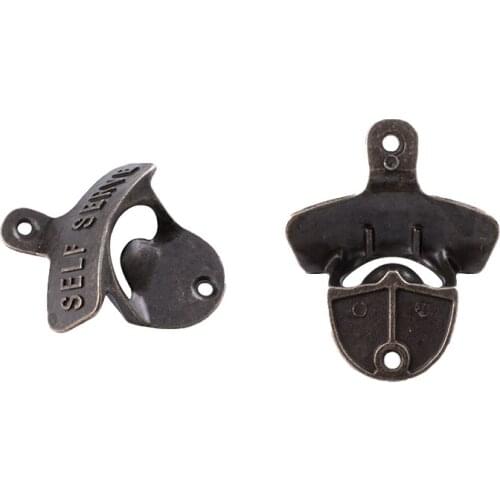 Vintage Wall Mount Beer Bottle Opener Antique Style Cola Soda Glass Cap Opener