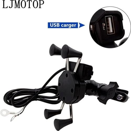 Chargeable Motorcycle GPS Phone holder Wired USB Universal Mount For DUCATI M900 Monster Metallic 998B/S/R SS1000 M1000S