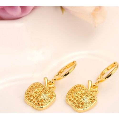 Bangrui apple star Earrings for Women/Girls Gold Color Earing Jewelry Gifts African,Indonesia,Nigeria,Congo,Arab Earring gift