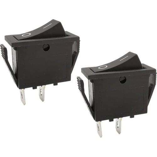 1/2/5/10PCS KCD3 Rocker Switch 16A 250V / 20A 125VAC 2 Pins SPDT ON-OFF 2 Position Black Boat Power Switch Connector 30*13mm