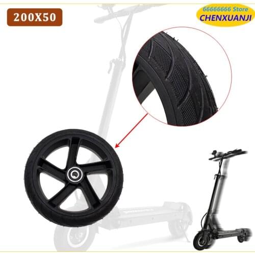 200x50 Solid Tire alloy hub 8 Inch wheel For Xiaomi Ninebot Segway ES1 ES2 ES4 Electric Scooter rear Wheel Explosion-Proof Tire