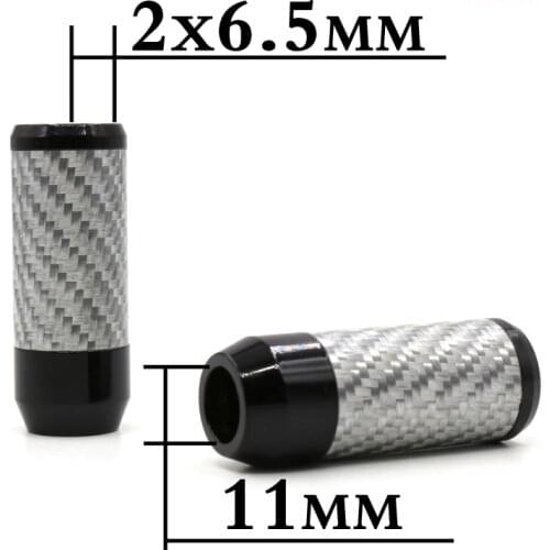 4xCarbon Fiber(Diameter:11MM) Pants Boot Y Splitter 1 To 2 Speaker Audio Cable Wire Pant