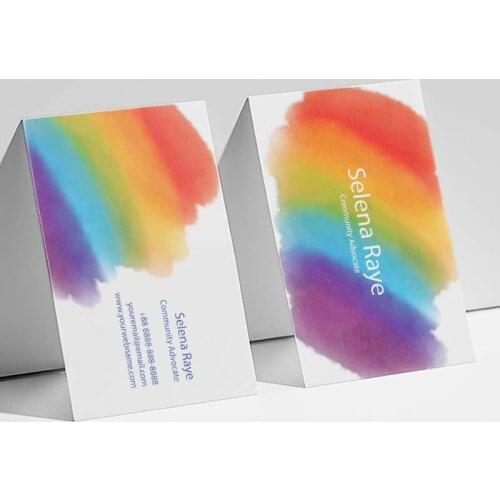 Free Design Free Shipping Custom Logo Business Card Surface Lamination Double Copper Paper Double-Sided Full-Color Printing