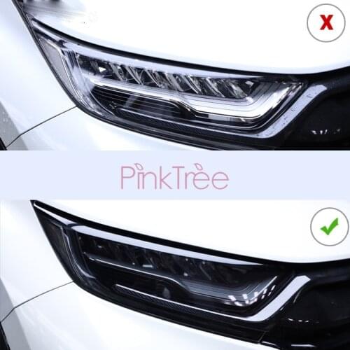 Black TPU Headlight Transparent Anti-scratch Protective Film For Honda crv cr-v 2017 2018 2019 2020