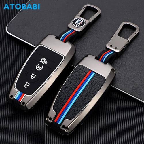 Zinc Alloy With Silicone Car Key Cases Smart Remote Control Cover For Ford F150 F250 F350 F450 F550 Edge Explorer Escape Mustang