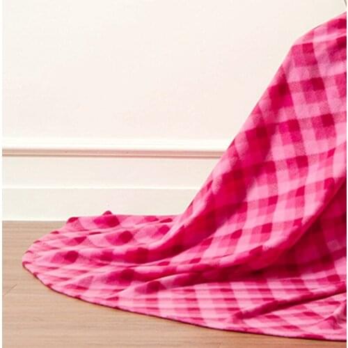 Plaid Blanket Red Geometry Printing Two-sided Blanket Warm Soft Delicate Blanket for Bedding Chair Covering Garden Lounge