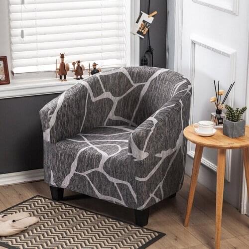 Elastic Stretch Bathtub Armchair Cover Sofa Protector Washable Furniture Slipcover High Quality Hotel Home Polyester Seat Cover
