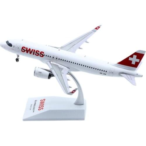 1:200 Scale Switzerland Airways A320NEO Airlines Model with Base Alloy Aircraft For Collectible Souvenir Show Gift Toys
