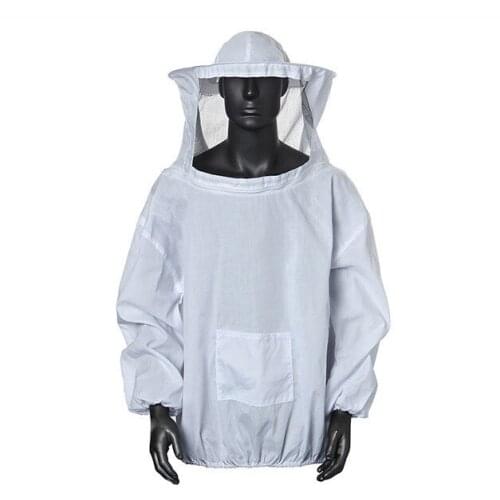 Fashion Solid Protective Beekeeping Jacket Veil Smock Equipment Bee Keeping Hat Sleeve Suit