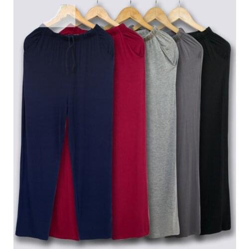 Mens Home Trousers Thin Autumn Modal Loose Comfort Casual Home Pants Underwear Man Pajama Pants