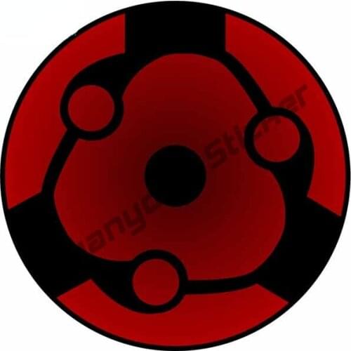 Ninja Sharingan Vinyl Car Stickers for Laptop Motorcycle Bumper Windshield Car Door Scratch-Proof Exterior Decal PVC13x13cm