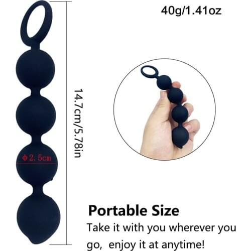 Silicone Small Anal Beads Balls Butt Plug Sex Toys For Women Anal Adult Anus Masturbation Prostate Massage Erotic Intimate Goods