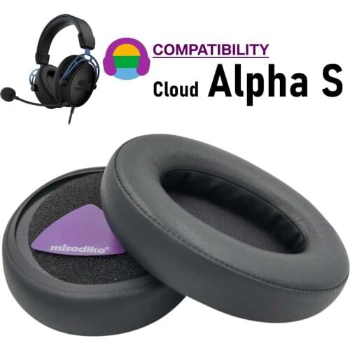 Misodiko Ear Pads Replacement for HyperX Cloud Alpha S Gaming Headset, Headphones Earpads Cushion Repair Parts