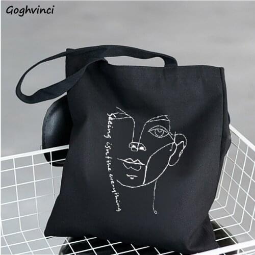 Shopping Bags Women Print Chic Fashion All-match Zipper Book Students Simple Harajuku Book Bag Korean Style Fresh Large Capacity