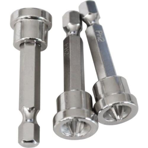 New 5Pcs Depth Stop Plasterboard Screws Locating Screwdriver Bits PH2 Hex Shank Drywall Dimpler Bits Drilling Bits Tools 25/50mm