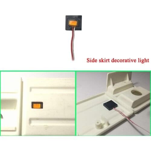Led 4 Yellow Side Lights Refit Lamp for 1/14 Tamiya RC Truck Car SCANIA R730 R470 R620 Diy