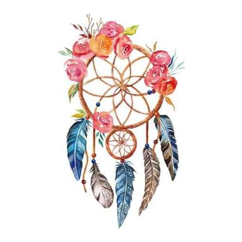 DIY Heat Vinyl Transfer Patches Beautiful Flower Printing Patches On Clothes Fashion Feather Stickers On T-shirt Dresses Jeans