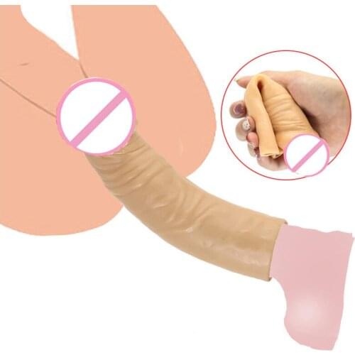 Male Penis Extender Condom Delayed Ejaculation Sex Toys For Men Reusable Condom Penis Enlargement Cock Rings For Men Masturbate