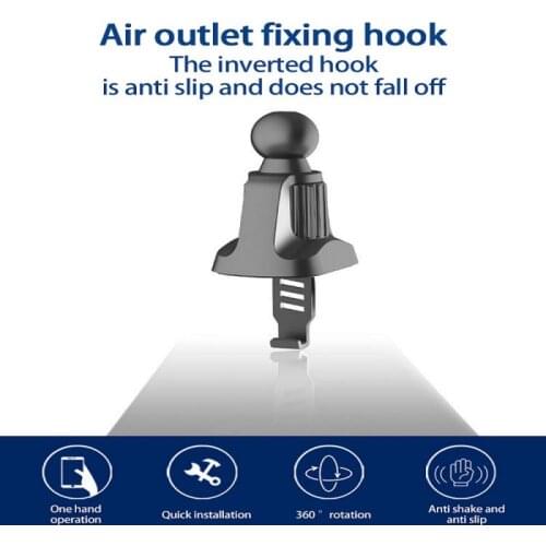 Car Holder Clip Air Vent Universal 13/15/17mm Ball Head 360 Gravity Windshied Stand Bracket Car Phone Holder Magnetic Support