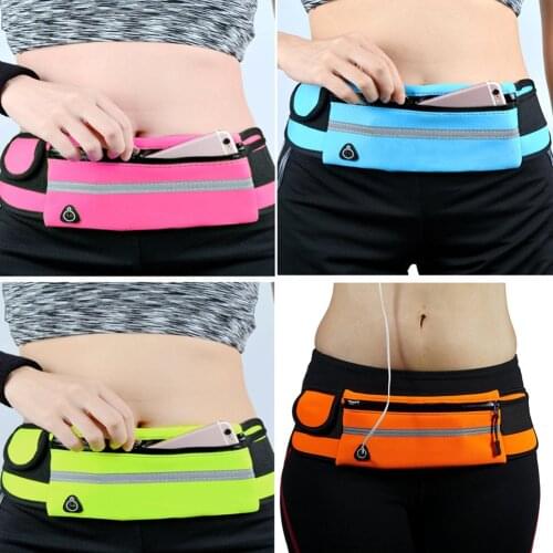 Lady Waterproof Running Waist Bag Outdoor Sports Running Belt Bags Women for Iphone Phone Jogging Bags for Women Men 2021 New