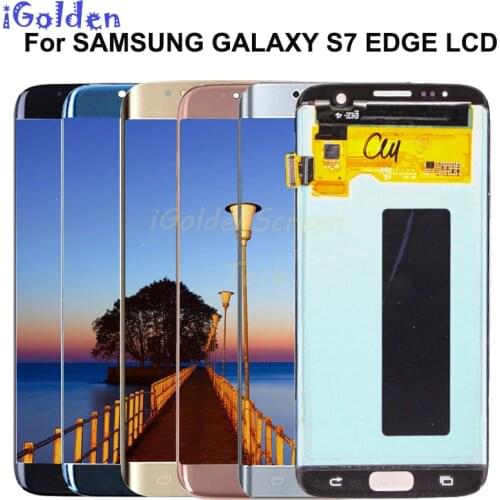 For SAMSUNG GALAXY S7 EDGE G935 G935F LCD with frame Display Touch Screen Digitizer Assembly 5.5" For Samsung S7 Edge G935F LCD
