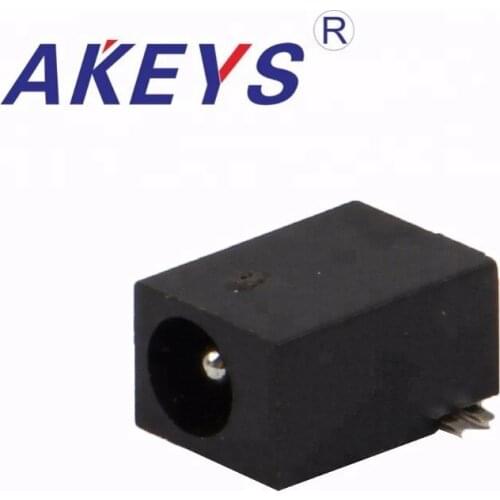 10 PCS DC-047 black 3.8mm*1.3mm 2 pins DC Power Jack Female Connecter DC jack with 2 fixed PIN