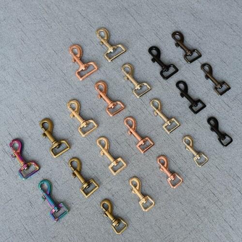 100 Pcs/Pack 15mm 20mm 25mm 32mm LOGO Metal Safety Strong Clips Lobster Clasp Dog Leash Carabiner Snap Hook DIY Key Chain Bag