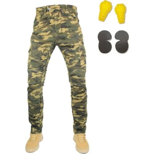 2019 motorcycle camouflage jeans anti-fall pants racing riding pants for Autumn and winter with better protection gear