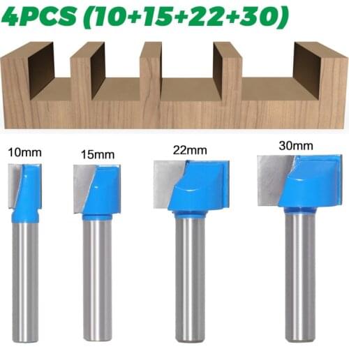 8mm Shank Cleaning Bottom Wood Router Bit Trimming Machine Engraving Knife Woodworking Tools Diameter 10-32mm End Milling Cutter