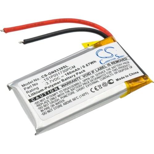 Cameron Sino 180mah battery for GN GN9330 Netcom 9330 1S1P051730PCM batteries