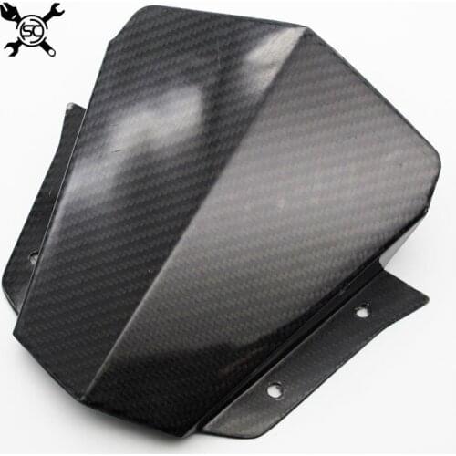 Free Shipping Carbon Fibre Motorcycle Windshield WindScreen Visor Viser Fit For MT-09 MT09 2014 2015 2016