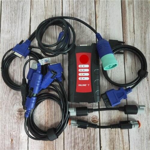 INLINE7 Data Link Adapter with Insite Pro V8.5 Data Link Adapter Diesel Truck Diagnostic Scanner Tool Inline 7 Diagnostic Tool