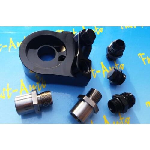7/8-14unf thread AN10 -10an an-10 transmission oil COOLER kits ADAPTER SANDWICH WITH Thermostat And FITTING 3/4-16UNF,M20*1.5