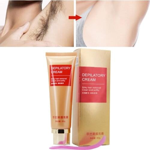 BEACUIR Hair Removal Cream Natural Painless Permanent Effective Depilatory Cream Soft Skin Nourishing Repairing Skin Care 80g