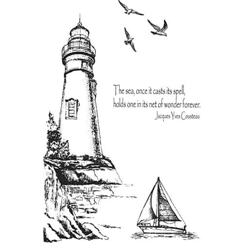 Lighthouse Transparent Clear Silicone Stamp/Seal for DIY scrapbooking/photo album Decorative clear stamp A1431