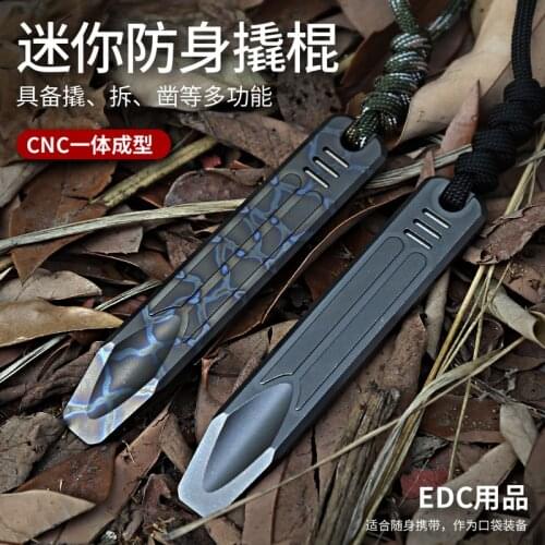 EDC Titanium Alloy Mini Crowbar tools Hand Outdoor Survival Camping Multifunction Bottle Opener EDC Tools